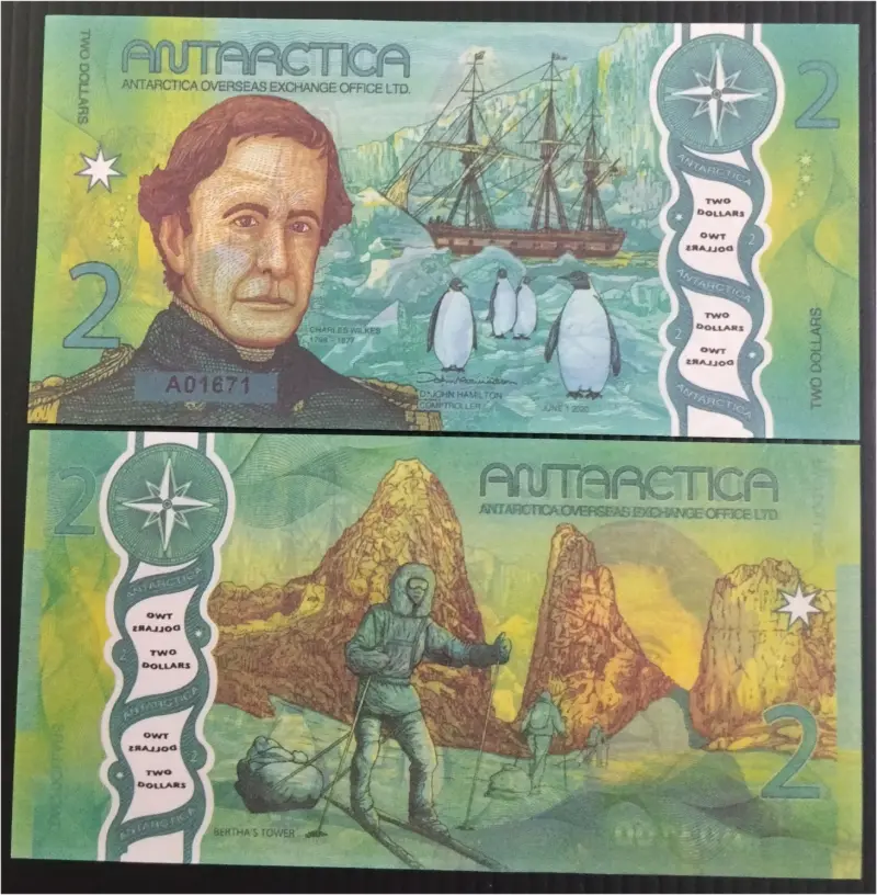 ANTARCTICA - - 2 DOLLARS - UNC MINT CONDITION (2020) - 1