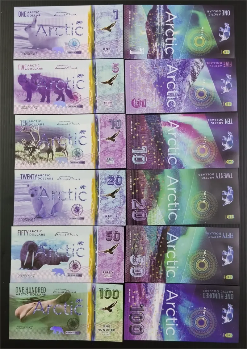 ARCTIC - FANTASY 6 x DIFFERENT NOTES SET - UNC MINT CONDITION (2020) - 1