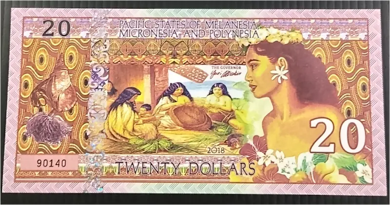 MELANESIA - 20 DOLLAR FANTASY -  UNC MINT CONDITION (2018) - 1