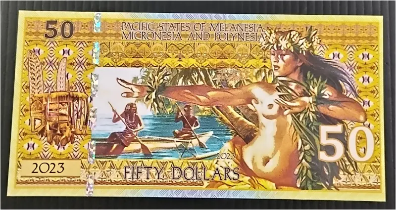 MELANESIA - 50 DOLLAR FANTASY - UNC MINT CONDITION (2023) - 1