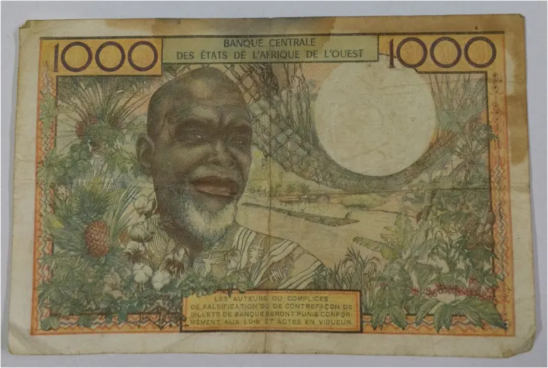 AFRICA - SENEGAL  1000 FRANCS  - USED CONDITION (1959 & 1970) - 1