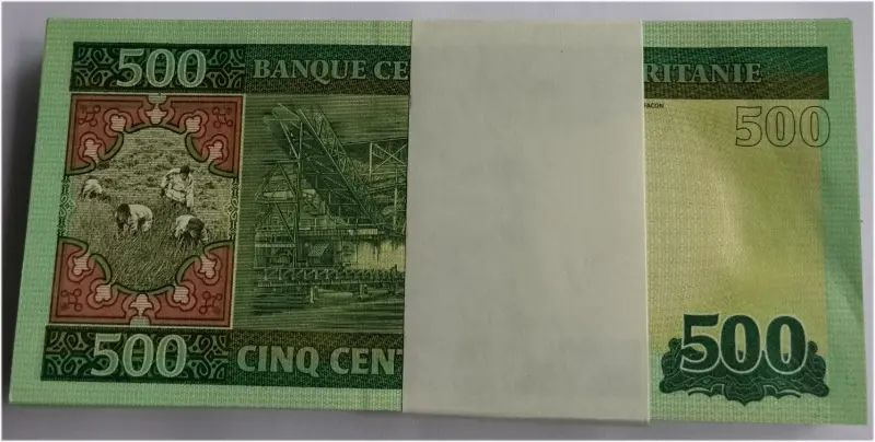 MAURITANIA - 500 OUGUIYA  BUNDLE -  GEM UNC MINT CONDITION - 1