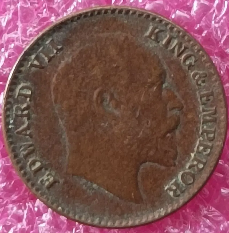 King Edward  VII -   1/12 Anna Coin (1903 - 1910), British india  - 10