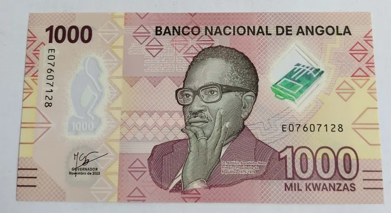 ANGOLA - 1000 KWANZAS  -  POLIMER NOTE - UNC & MINT CONDITION - 1