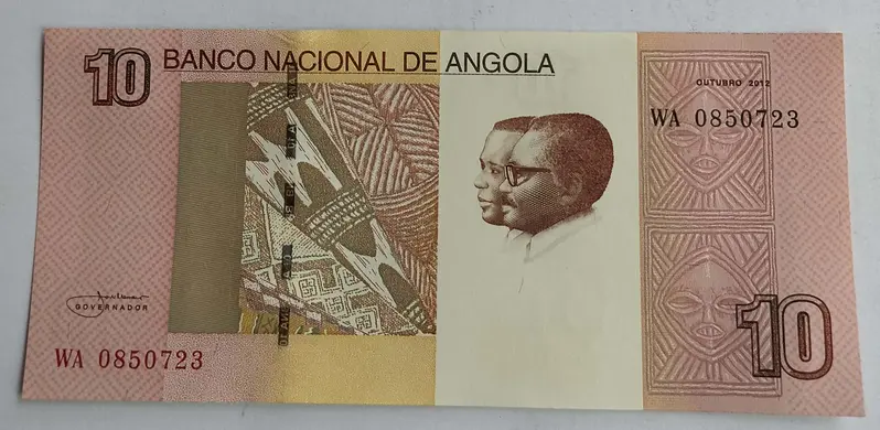 ANGOLA - 10 KWANZAS  -  POLIMER NOTE - UNC & MINT CONDITION - 1