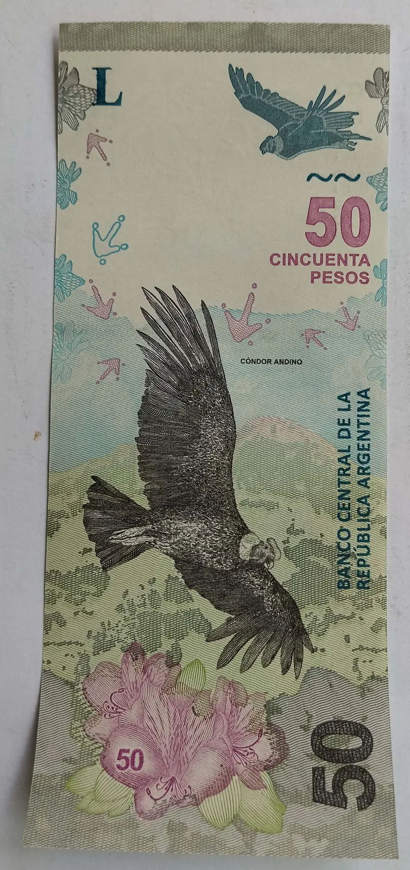 ARGENTINA - 50 PESOS - UNC & MINT CONDITION (  2018 & 2020  ) - 1