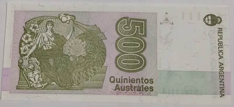 ARGENTINA - 500 AUSTRALES  - UNC & MINT CONDITION ( 1980s ) - 1
