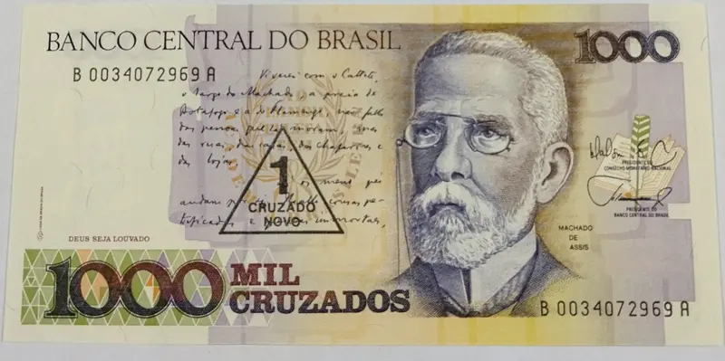 BRAZIL - 1000 CRUZADOS - UNC & MINT CONDITION - 1