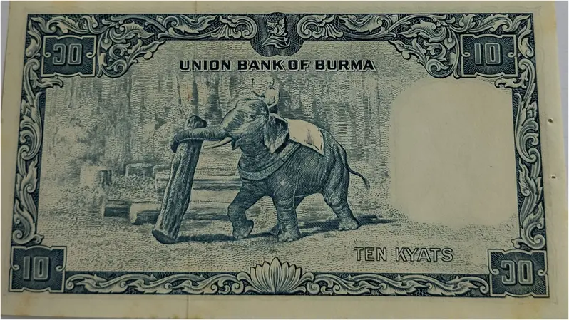 BURMA - 10 KYATS - UNC & MINT CONDITION (1950 s) - 1