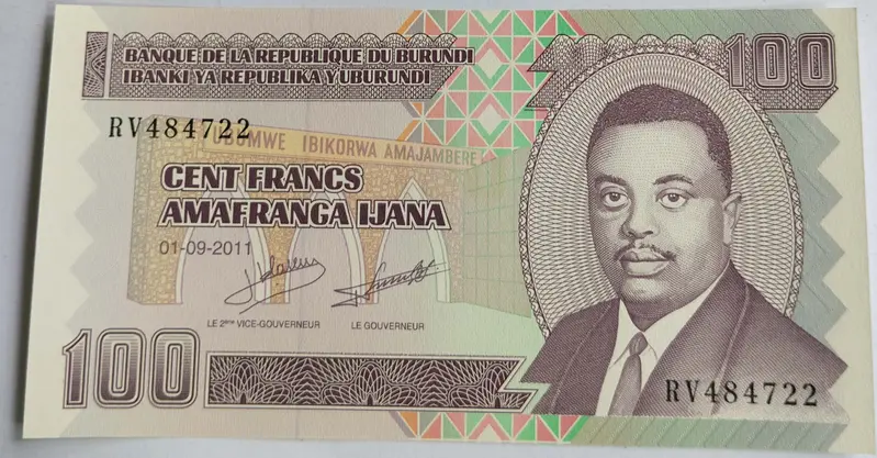 BURUNDI - 100 FRANCS - UNC & MINT CONDITION - 1