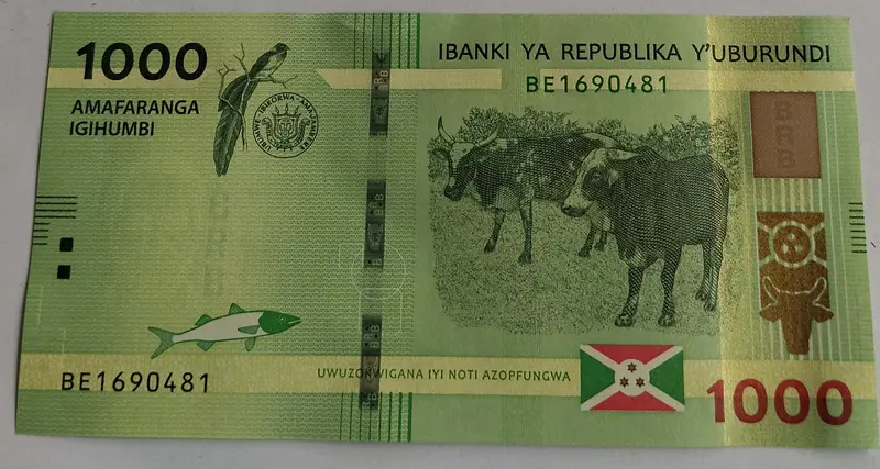 BURUNDI - 1000 FRANCS - UNC & MINT CONDITION - 1