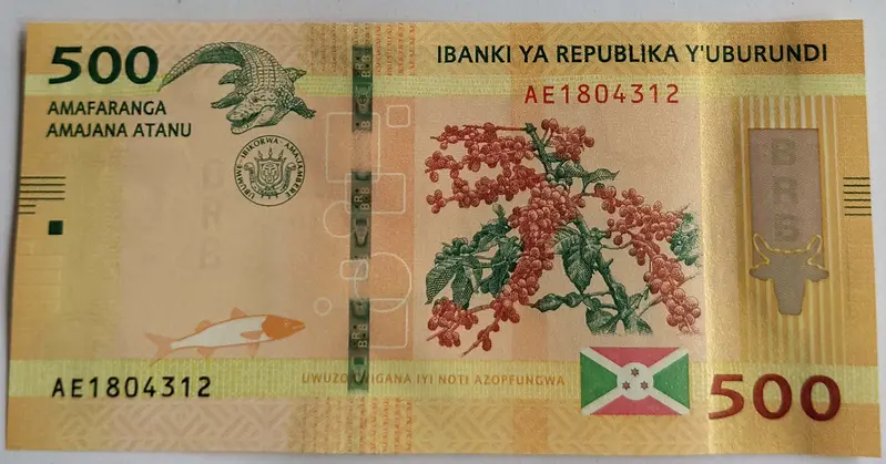 BURUNDI - 500  FRANCS - UNC & MINT CONDITION - 1