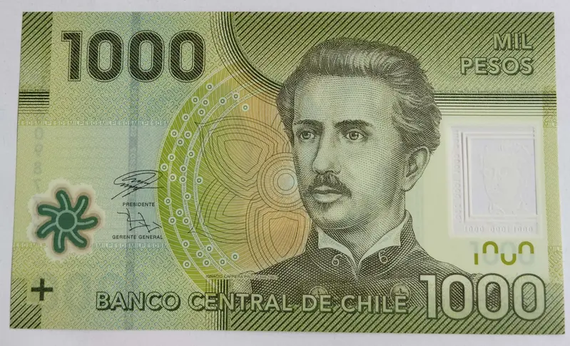 CHILE - 1000 Pesos - POLYMER NOTE - UNC & MINT - 1