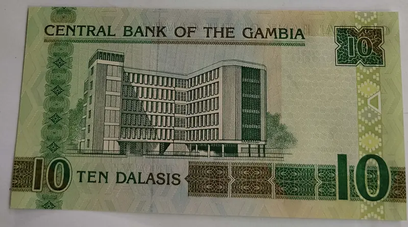 GAMBIA - 10 Dalasi - UNC & MINT CONDITION - 1