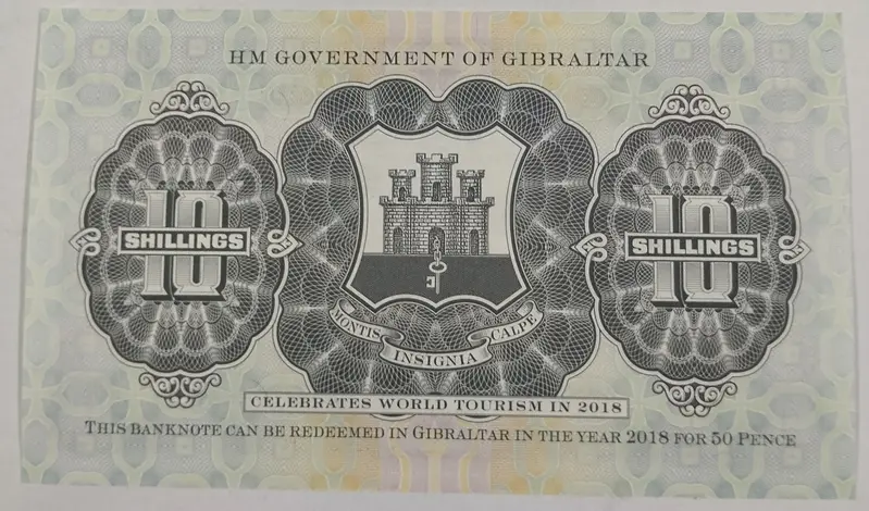 GIBRALTAR - COMMEMORATIVE 10 SHILLINGS - UNC & MINT CONDITION (2018) - 1
