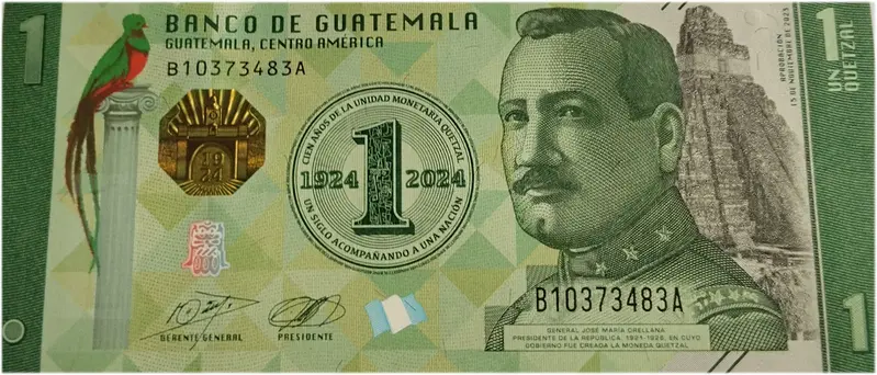 GUATEMALA - 1 QUETZAL - UNC & MINT CONDITION - 1