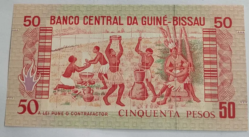 GUINEA BISSAU - 50 PESOS - UNC & MINT CONDITION (1990) - 1