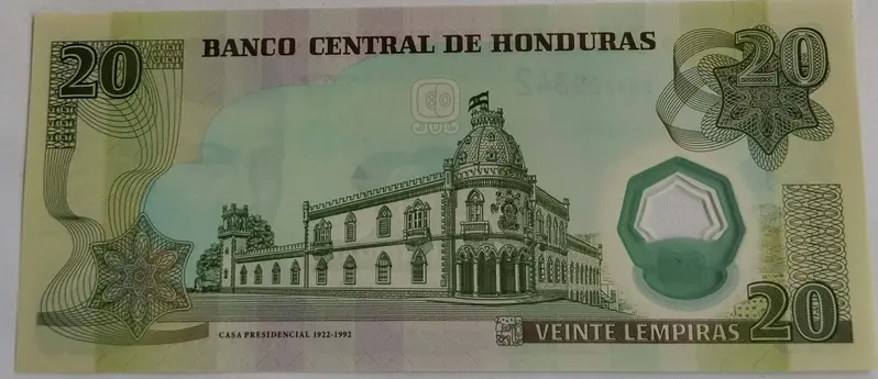 HONDURAS - 20 LEMPIRAS POLYMER NOTE - UNC & MINT CONDITION - 1