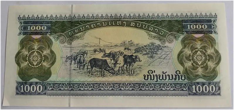 LAOS - 1000 KIP - UNC & MINT CONDITION - 1