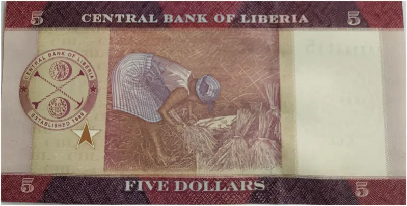 LIBERIA - 5 DOLLARS - UNC & MINT CONDITION - 1
