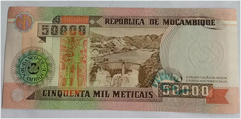 MOZAMBIQUE - 50,000 METCAIS - UNC & MINT CONDITION (1993) - 1