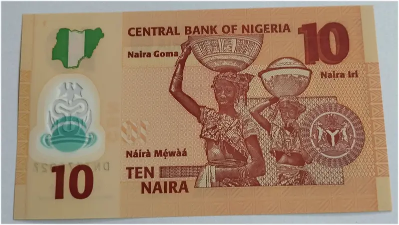 NIGERIA - 10 NAIRA - POLYMER NOTE - UNC & MINT CONDITION - 1