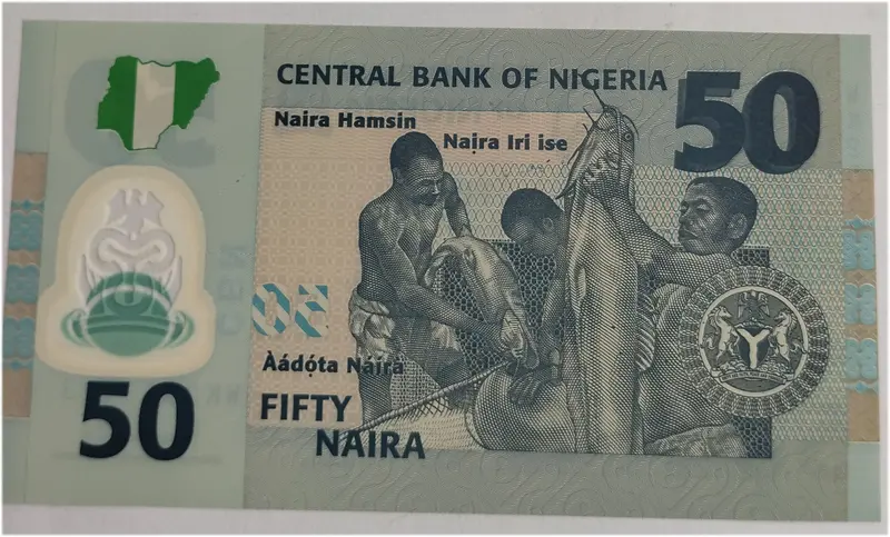 NIGERIA - 50 NAIRA - POLYMER NOTE - UNC & MINT CONDITION - 1