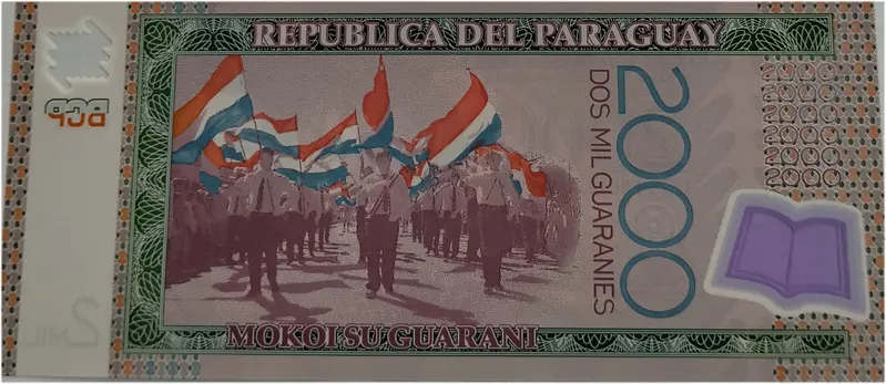 PARAGUAY - 2000 MIL - POLYMER NOTE - UNC & MINT CONDITION - 1