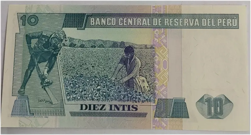 PERU - 10 INTIS - UNC & MINT CONDITION (1987) - 1