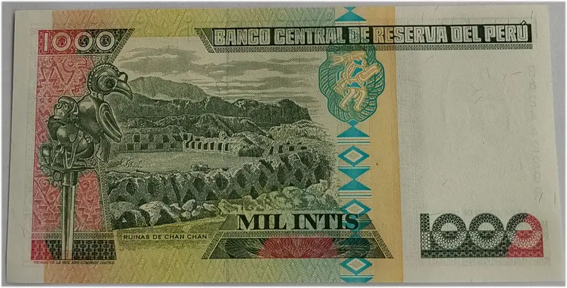 PERU - 1000 INTIS - UNC & MINT CONDITION (1988) - 1
