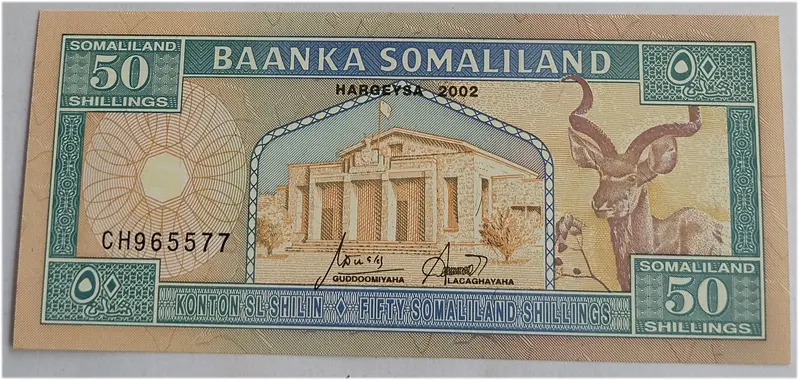 SOMALILAND - 50 SHILLING - UNC & MINT CONDITION (2002) - 1