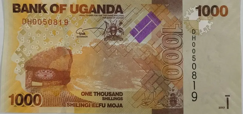 UGANDA -  1000 UGANDAN SHILLING - UNC & MINT CONDITION - 1