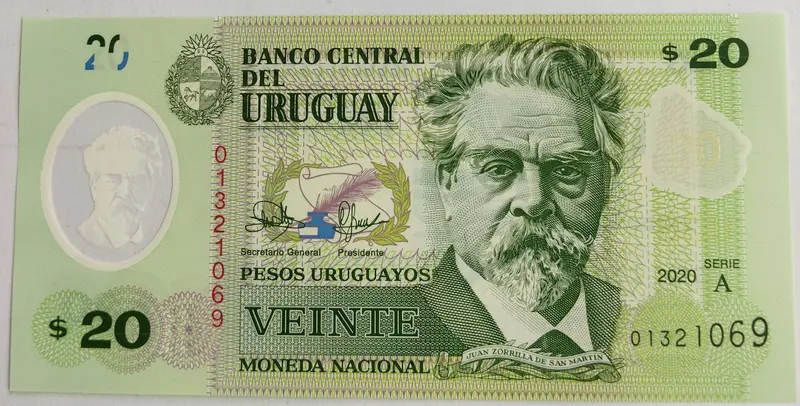 URUGUAY - 20 PESOS URUGUAYOS - UNC & MINT CONDITION - 1