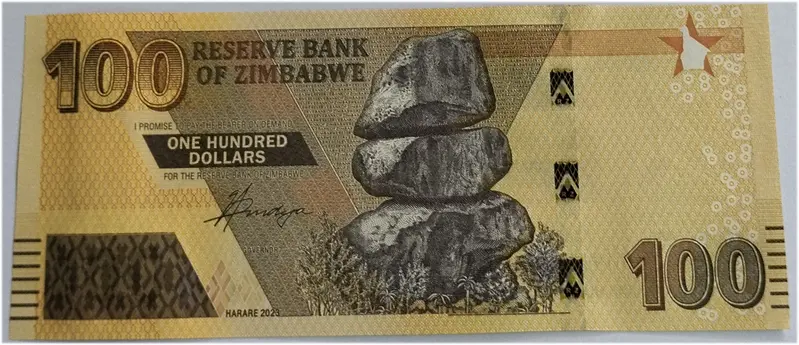 ZIMBABWE - 100 DOLLAR - UNC & MINT CONDITION - 1