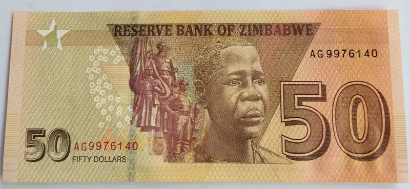 ZIMBABWE - 50 DOLLAR - UNC & MINT CONDITION - 1