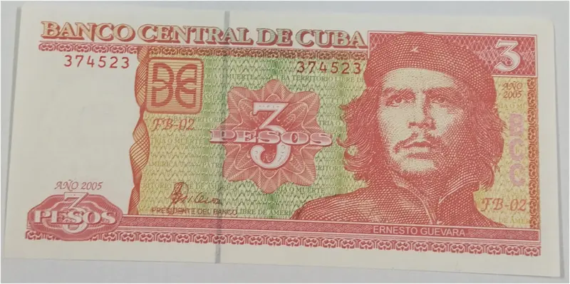 CUBA  -  3 PESOS - UNC & MINT CONDITION - 1
