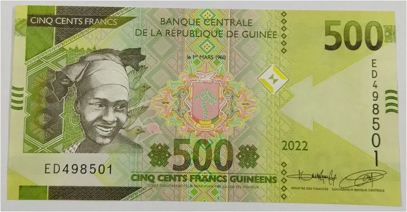GUINEA - 500 FRANCE - UNC & MINT CONDITION (2022) - 1