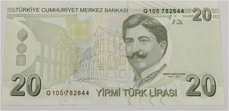 TURKEY - 20 TURKISH LIRA - UNC & MINT CONDITION  - 1