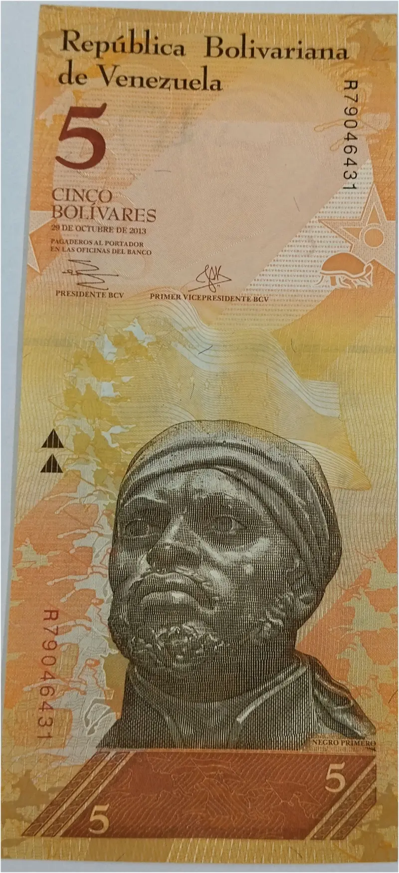 VENEZUELA - 5 BOLIVARES - UNC & MINT CONDITION (2014) - 1