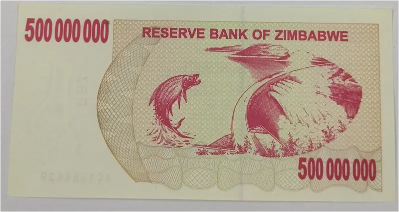 ZIMBABWE - 500 MILLION DOLLAR - UNC & MINT CONDITION (2008) - 1