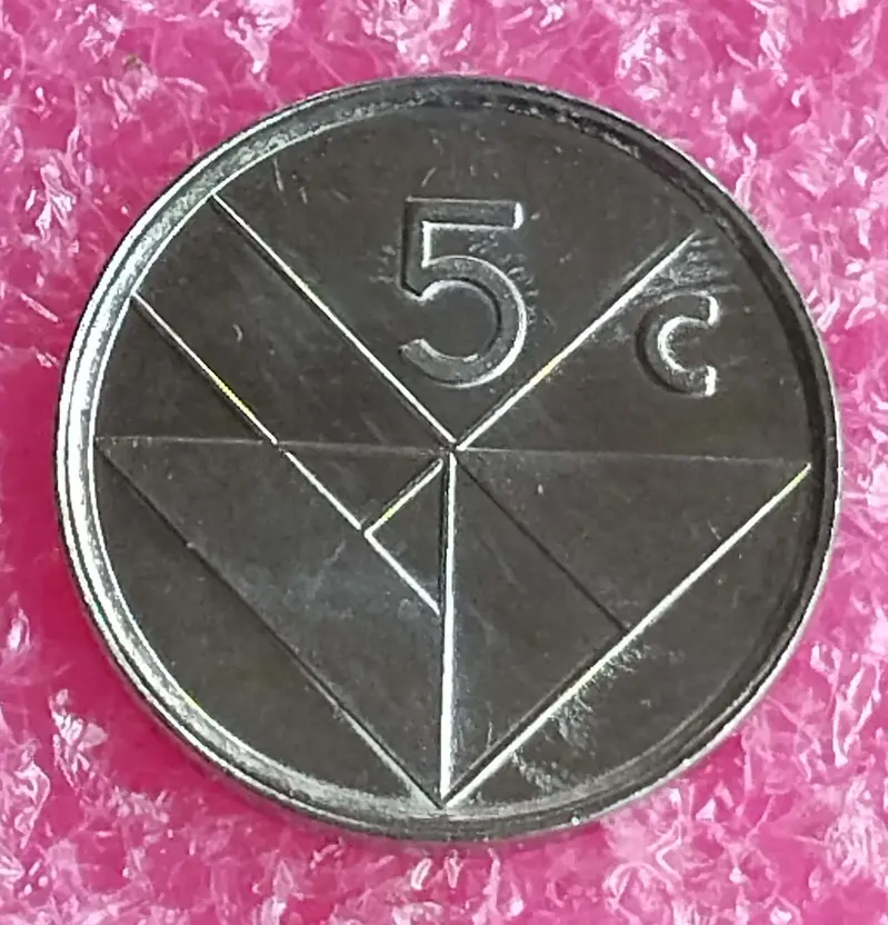ARUBA - 5 CENT - UNC CONDITION (2001) - 1