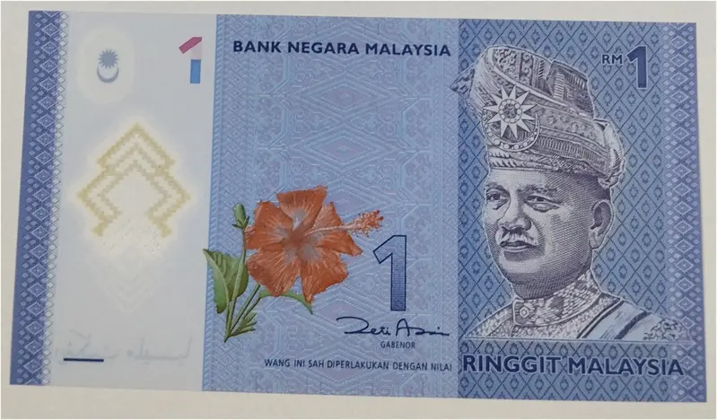 MALAYSIA - 1 RINGGIT  POLYMER NOTE - UNC & MINT CONDITION - 1