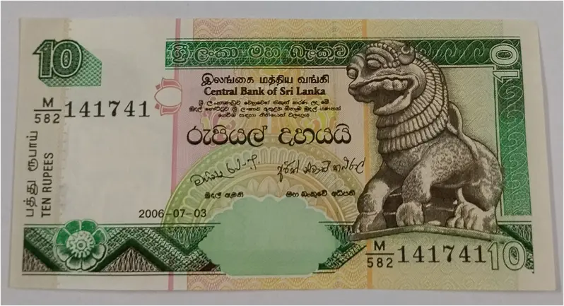 SRI LANKA -  SRI LANKAN 10 RUPEES - UNC & MINT CONDITION (1995 - 2006) - 1