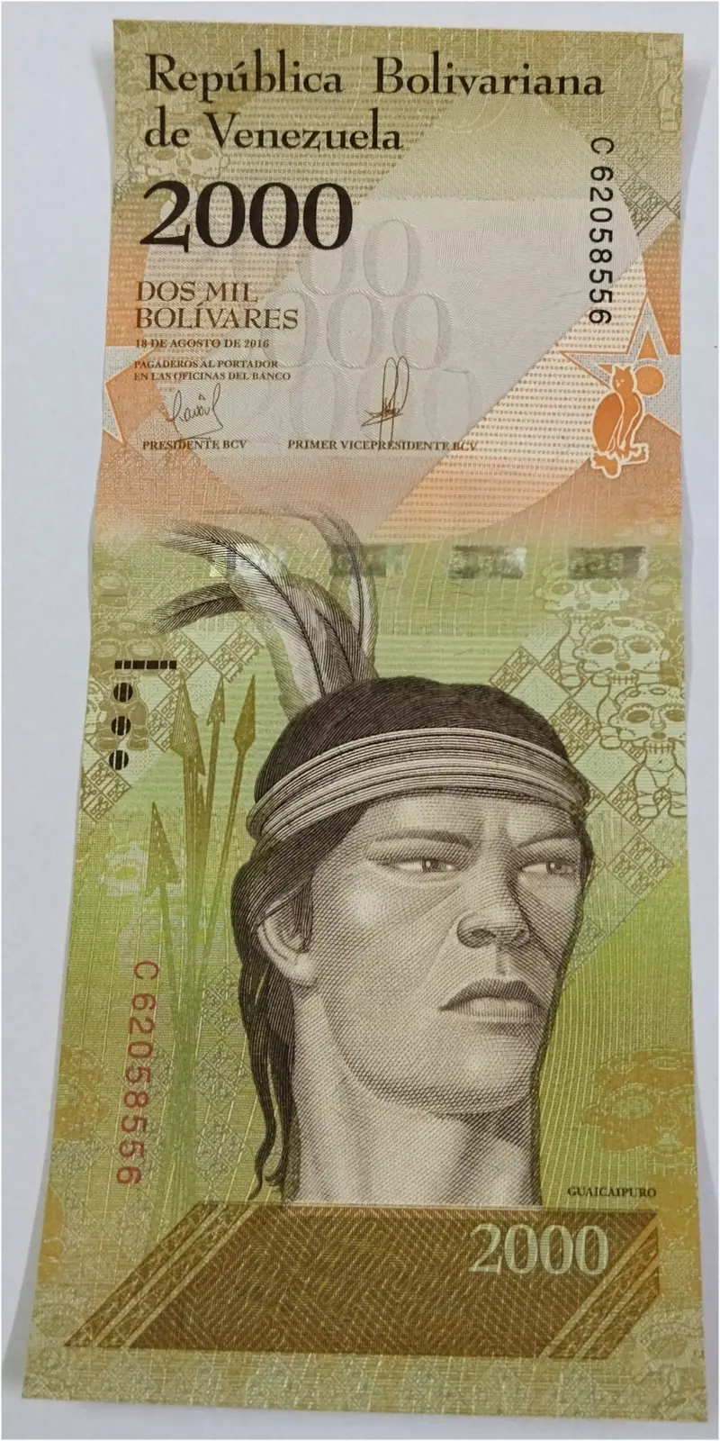 VENEZUELA - 2000 BOLIVARES - UNC & MINT CONDITION (2016) - 1