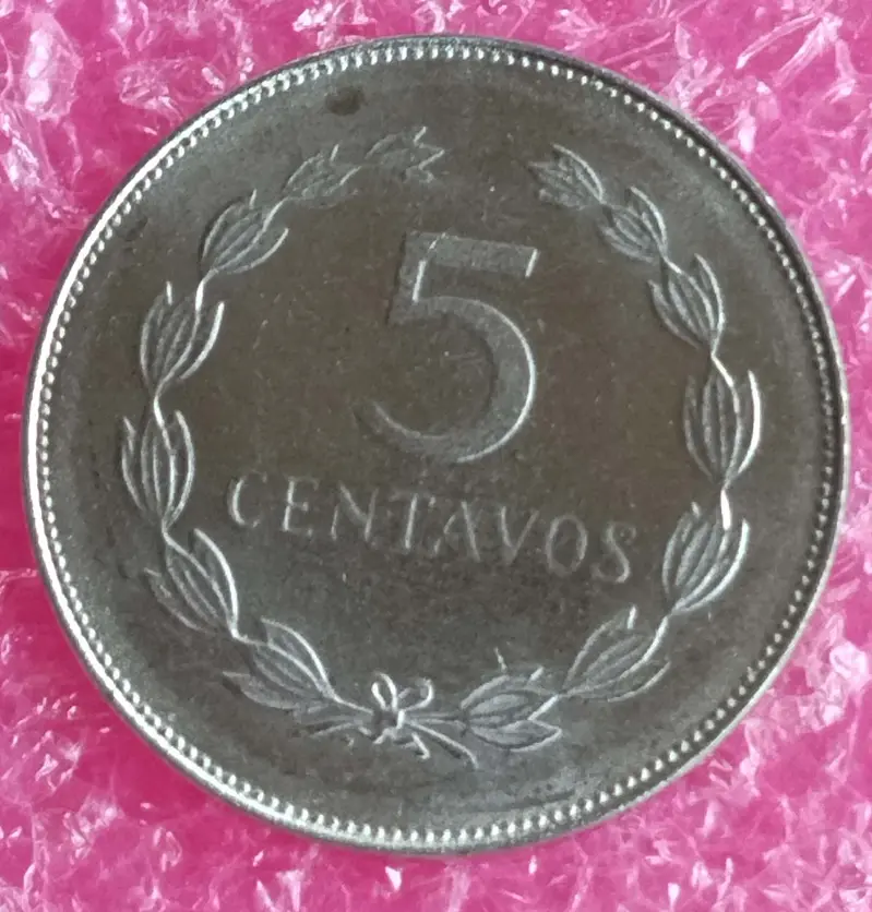 EL SALVADOR - 5 CENTAVOS COIN - B UNC CONDITION (1994) - 1