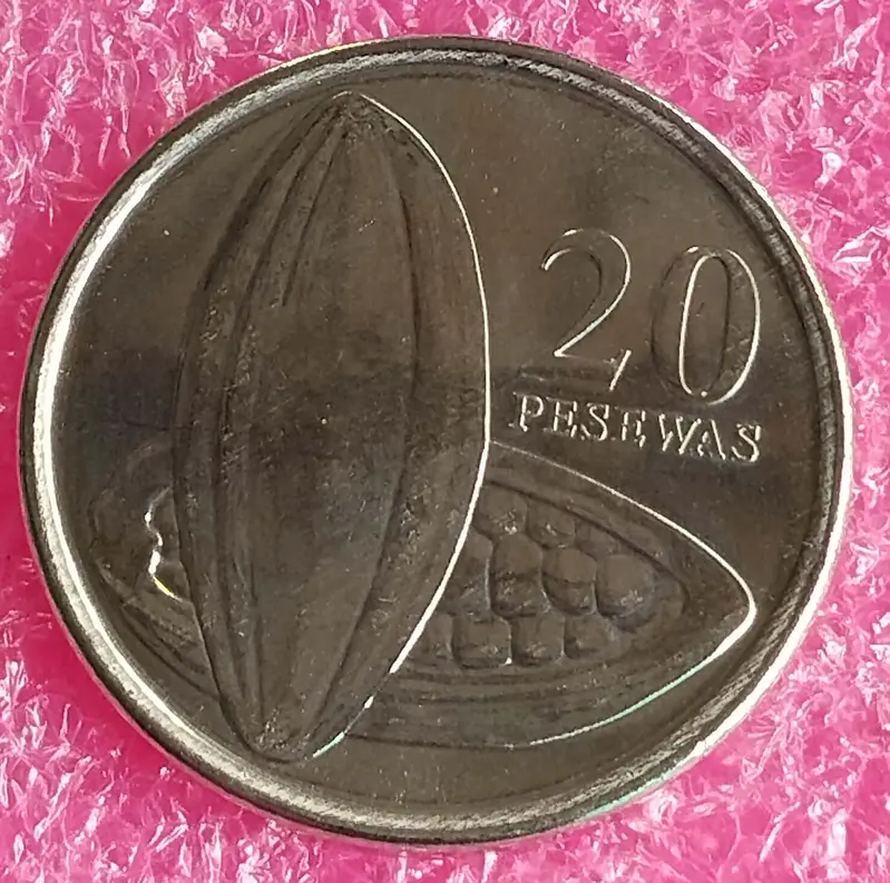 GHANA - 20 PESEWAS -  B UNC CONDITION (2016) - 1