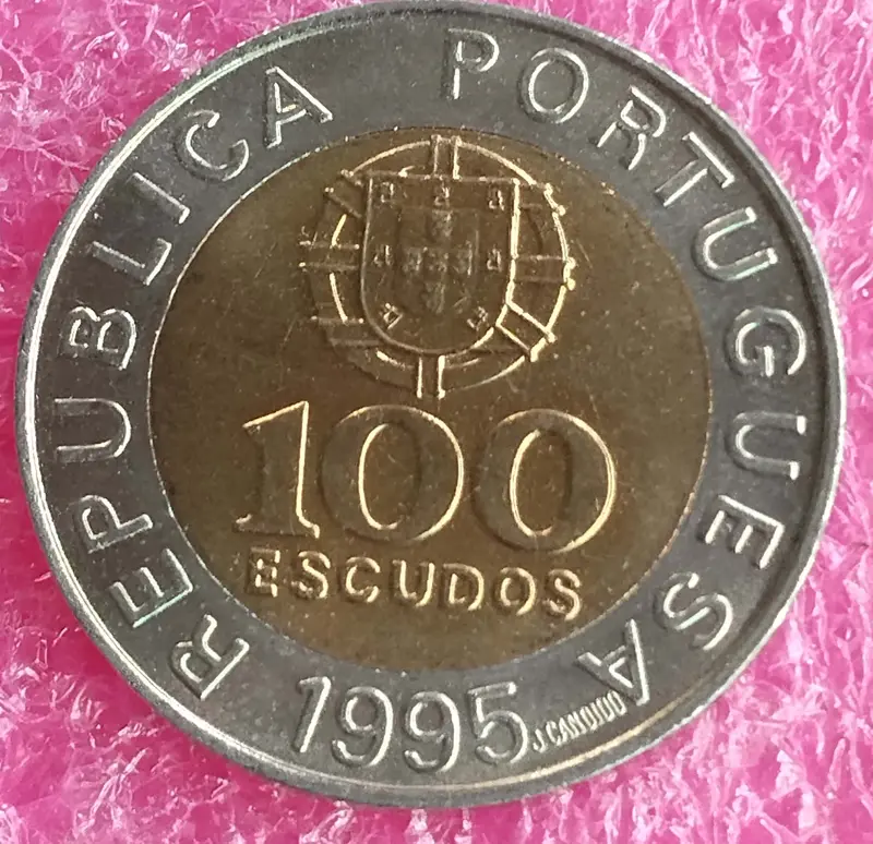 PORTUGAL - 100 ESCUDOS COMMEMORATIVE COIN - B UNC CONDITION (1995) - 1