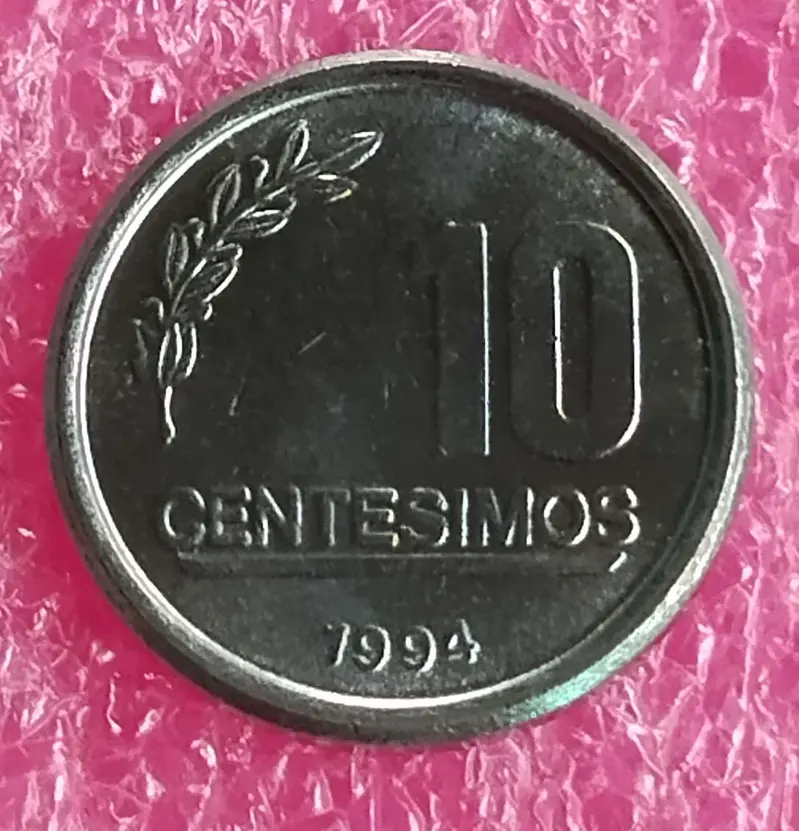 URUGUAY - 10 CENTESIMOS COIN - BUNC CONDITION  (1994) - 1