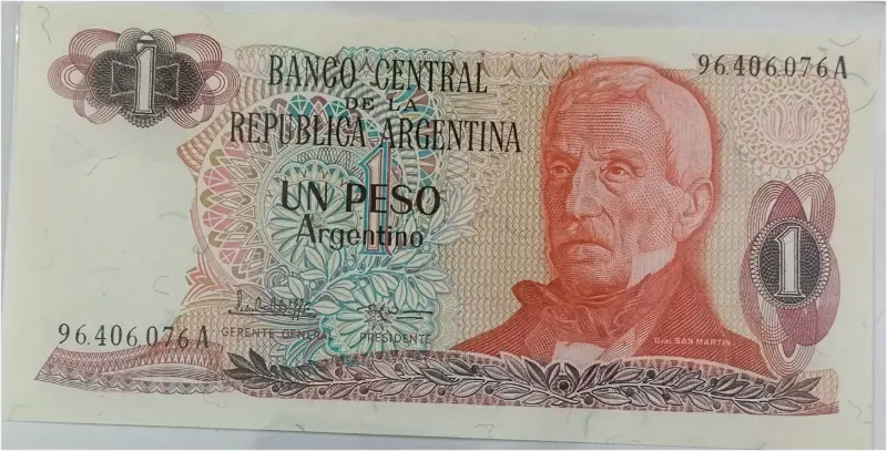 ARGENTINA - 1 PESO - UNC MINT CONDITION (1983 & 1984) - 1