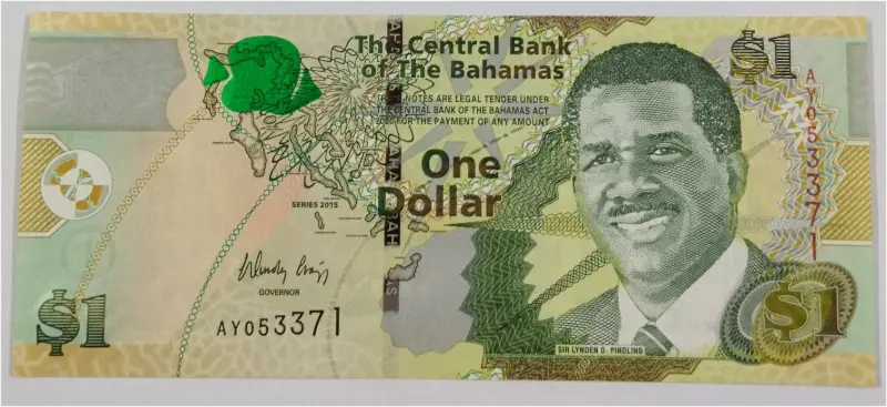 BAHAMAS - $1 BILL -  UNC MINT CONDITION  - 1